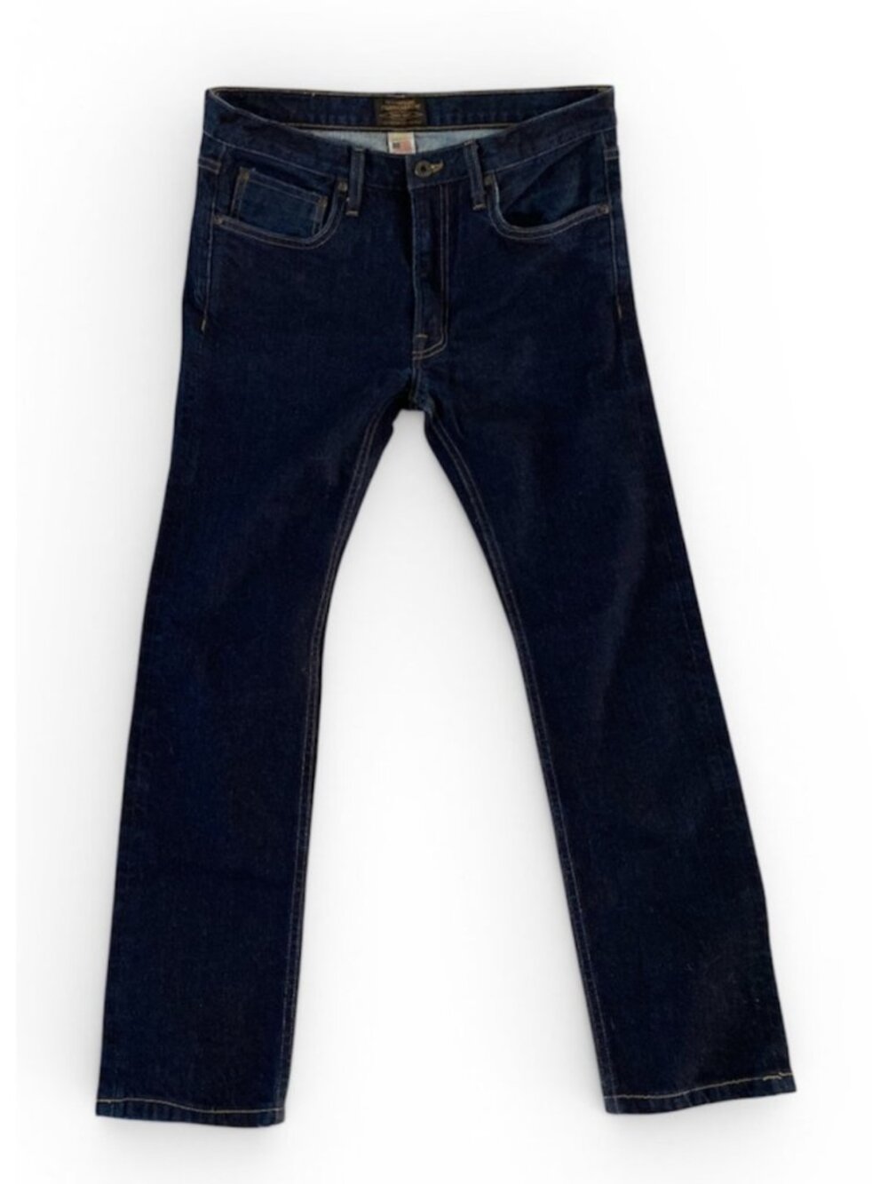 Filson Men’s Rail-Splitter Selvedge Denim Jeans 32 x 33 Raw Indigo USA